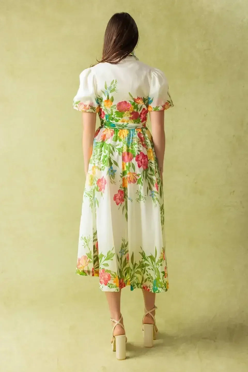 MUCH TO DO - FLOWER PRINT MIDI DRESS