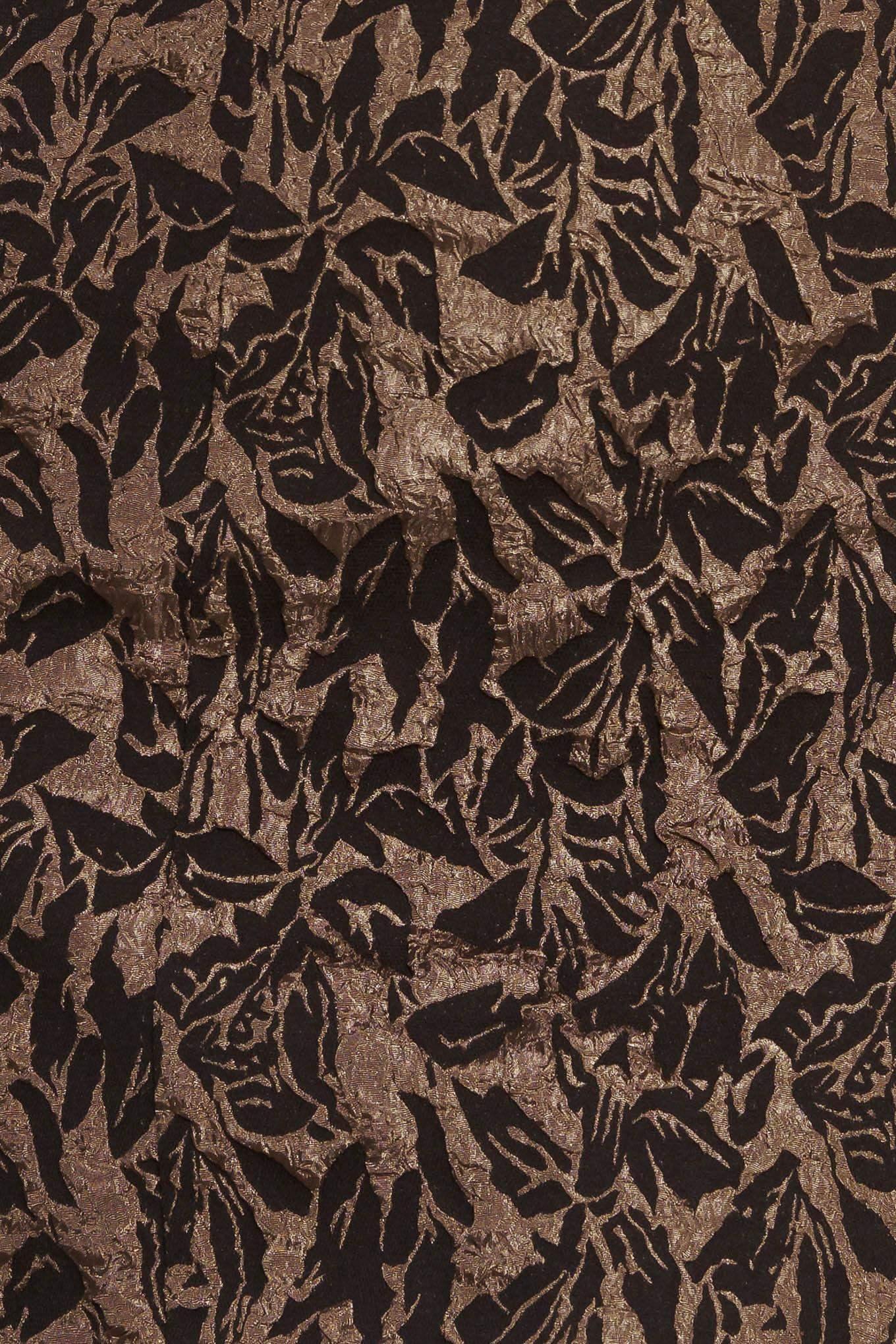 WHEREVER YOU MAY GO BROWN MINI DRESS WITH FLOUNCE