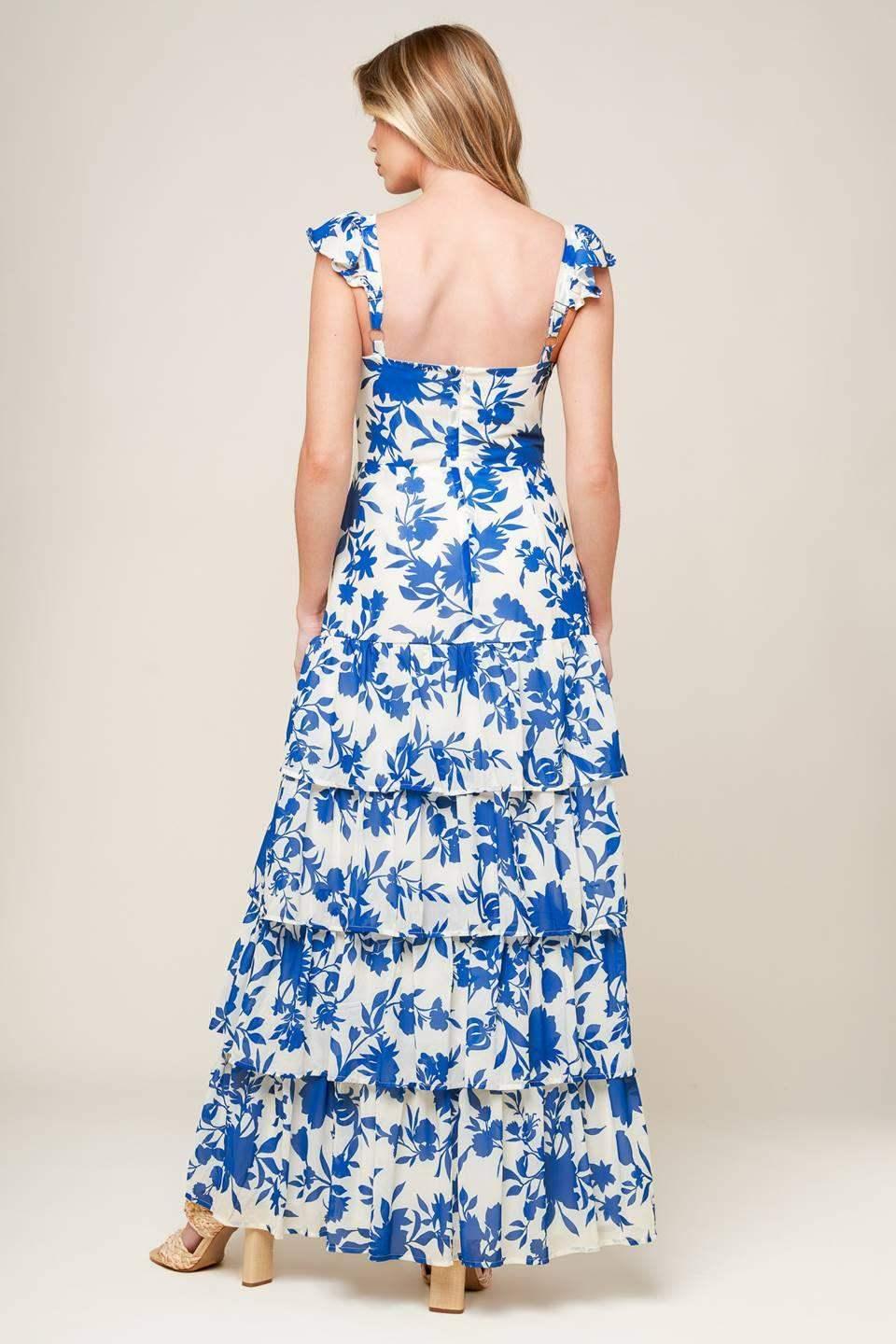 BLUEBELL MEADOWS - FLORAL MAXI DRESS