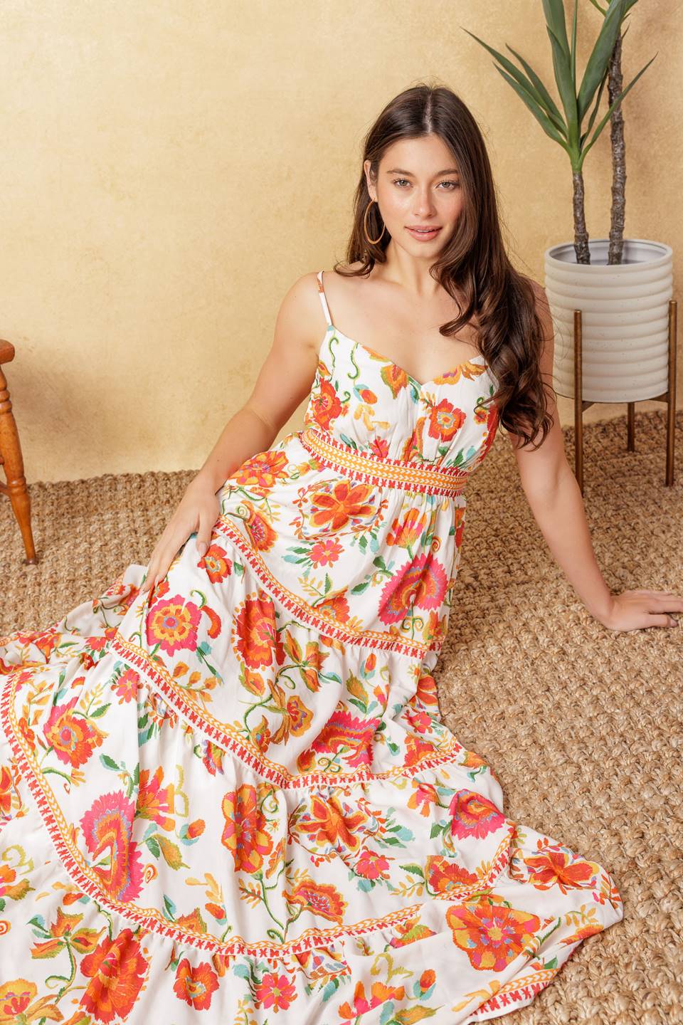 SUMMER SANGRIA MAXI DRESS - RED