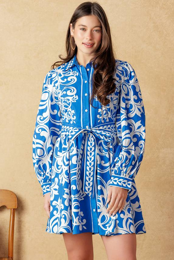 MOONSTONE DREAMS MINI DRESS - BLUE