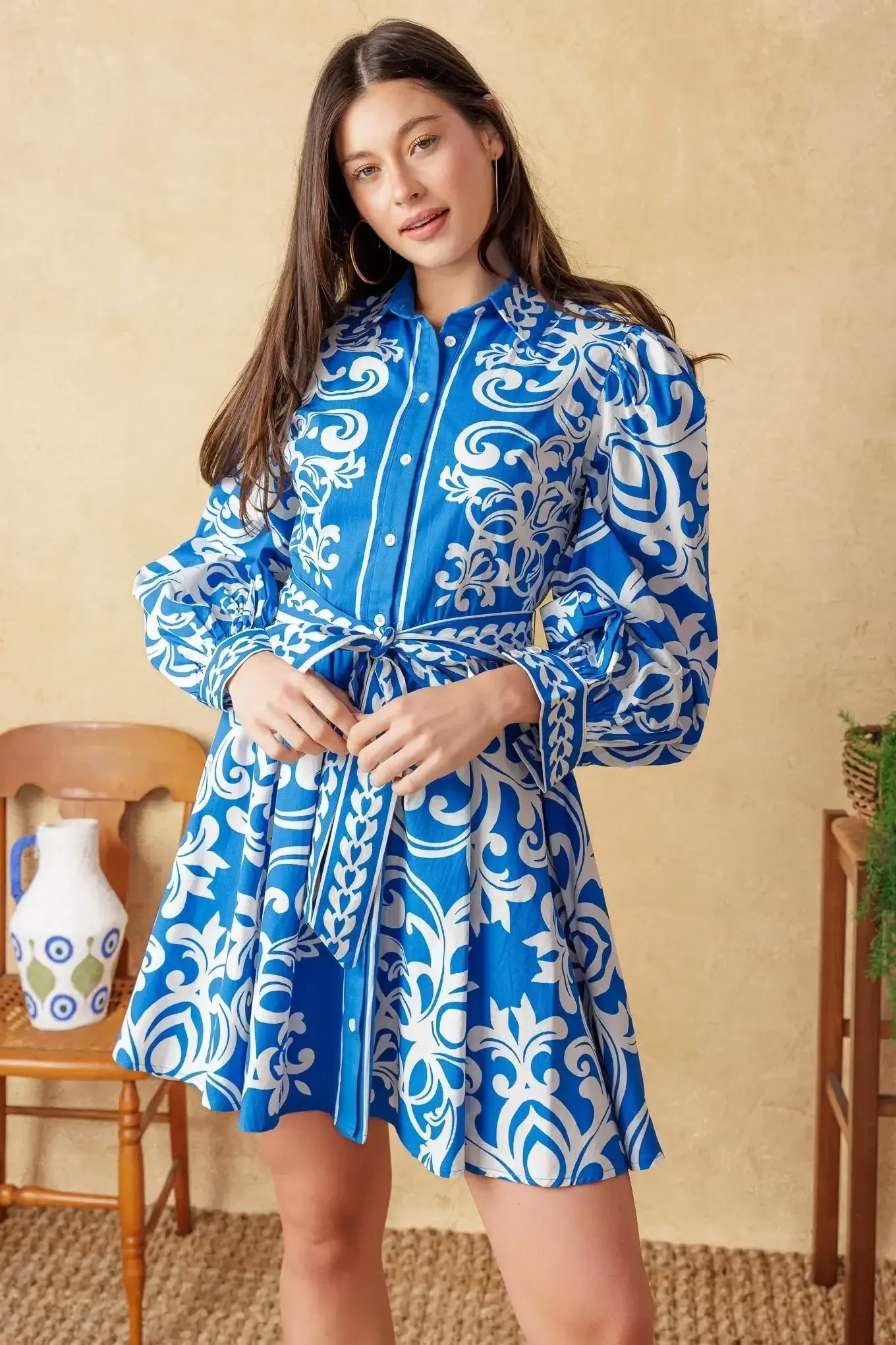 MOONSTONE DREAMS MINI DRESS - BLUE