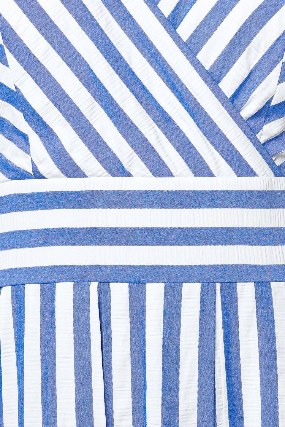 SUGAR RUSH - BLUE STRIPE MIDI DRESS