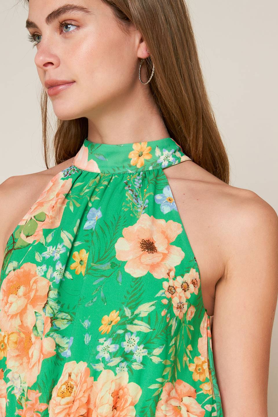 CHARITY HALTER MAXI DRESS