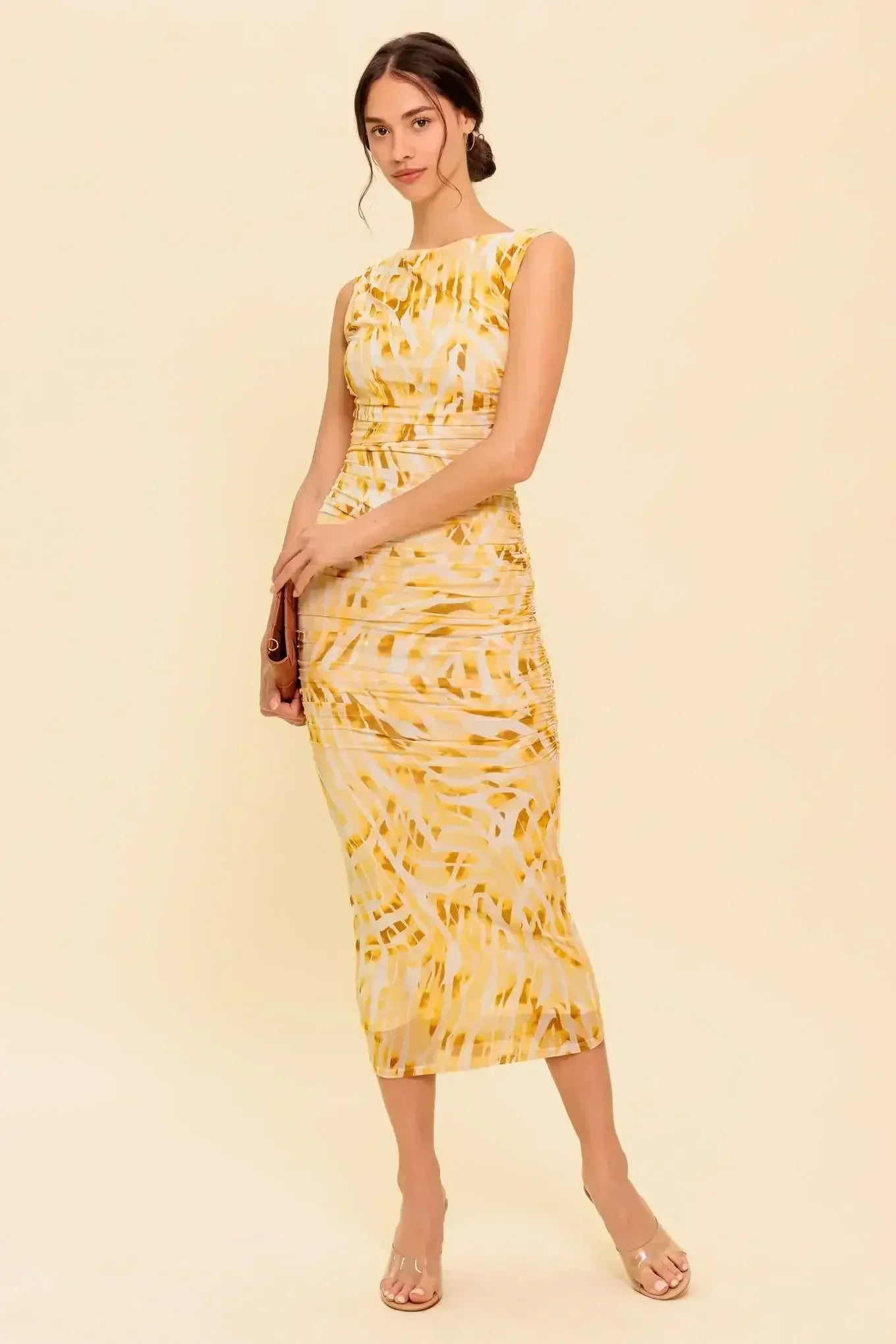 WILD AS EVER POWER MESH BODY-CON DRESS