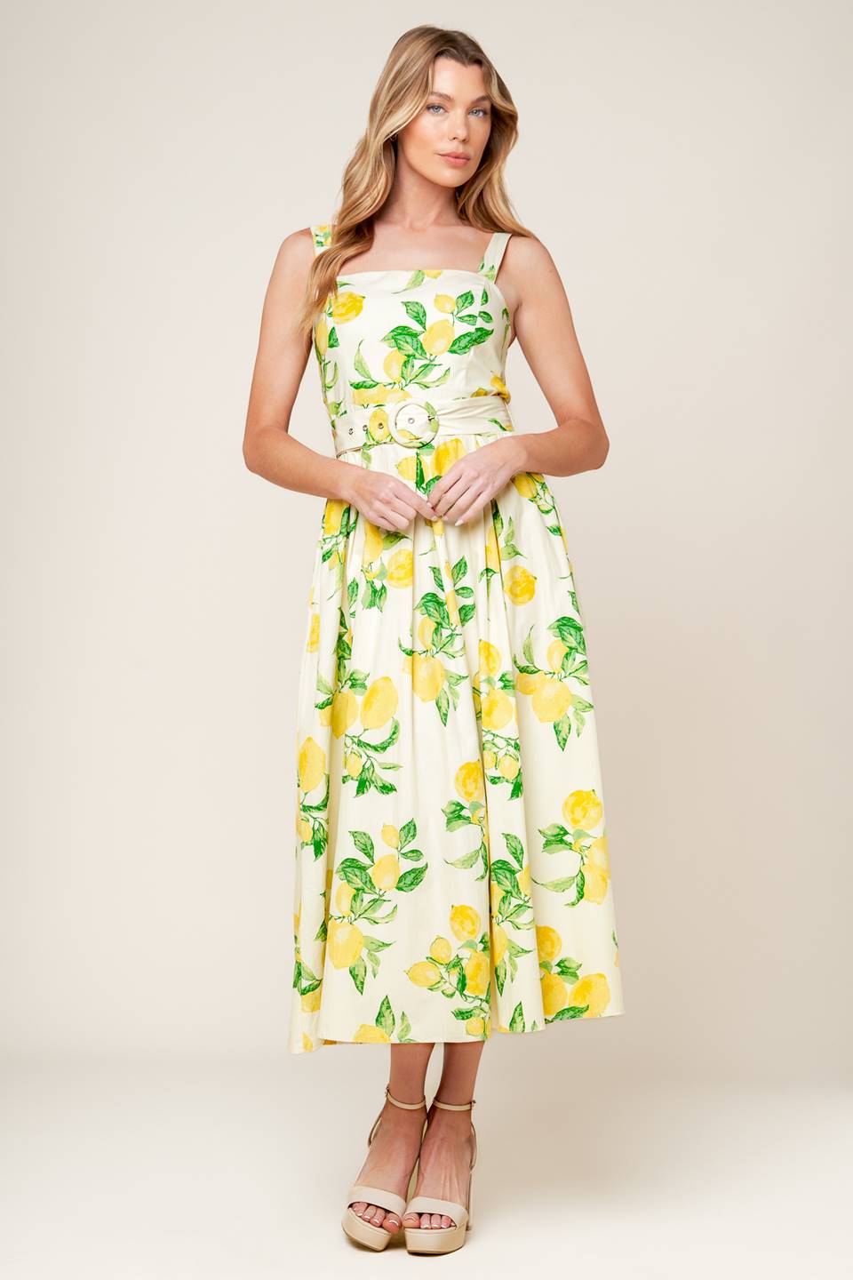 LEMONADE PERFECTION MIDI DRESS