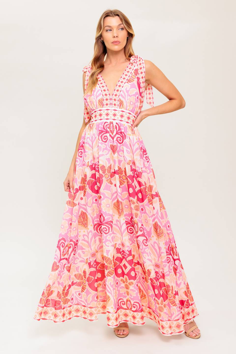 VINEYARD BLUSH MAXI DRESS - PINK