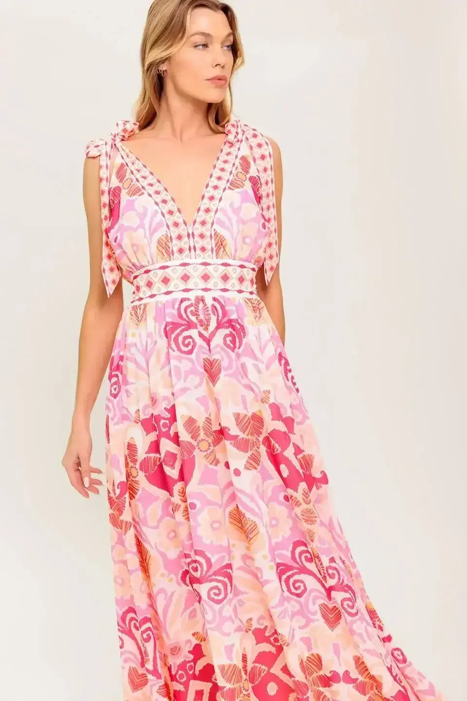 VINEYARD BLUSH MAXI DRESS - PINK