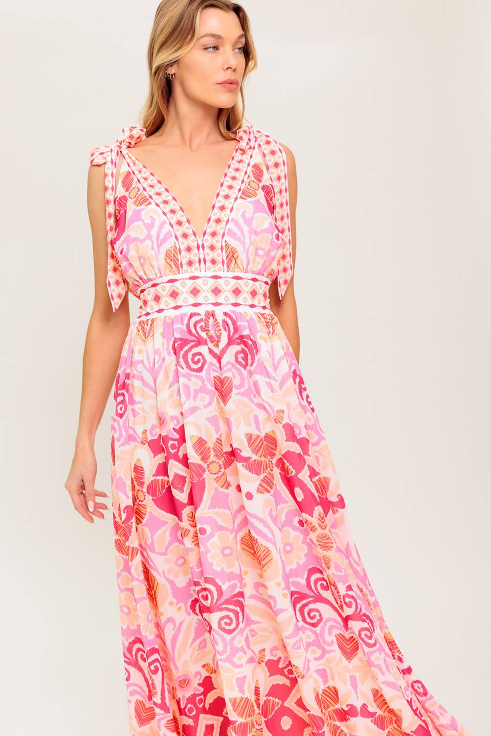 VINEYARD BLUSH MAXI DRESS - PINK
