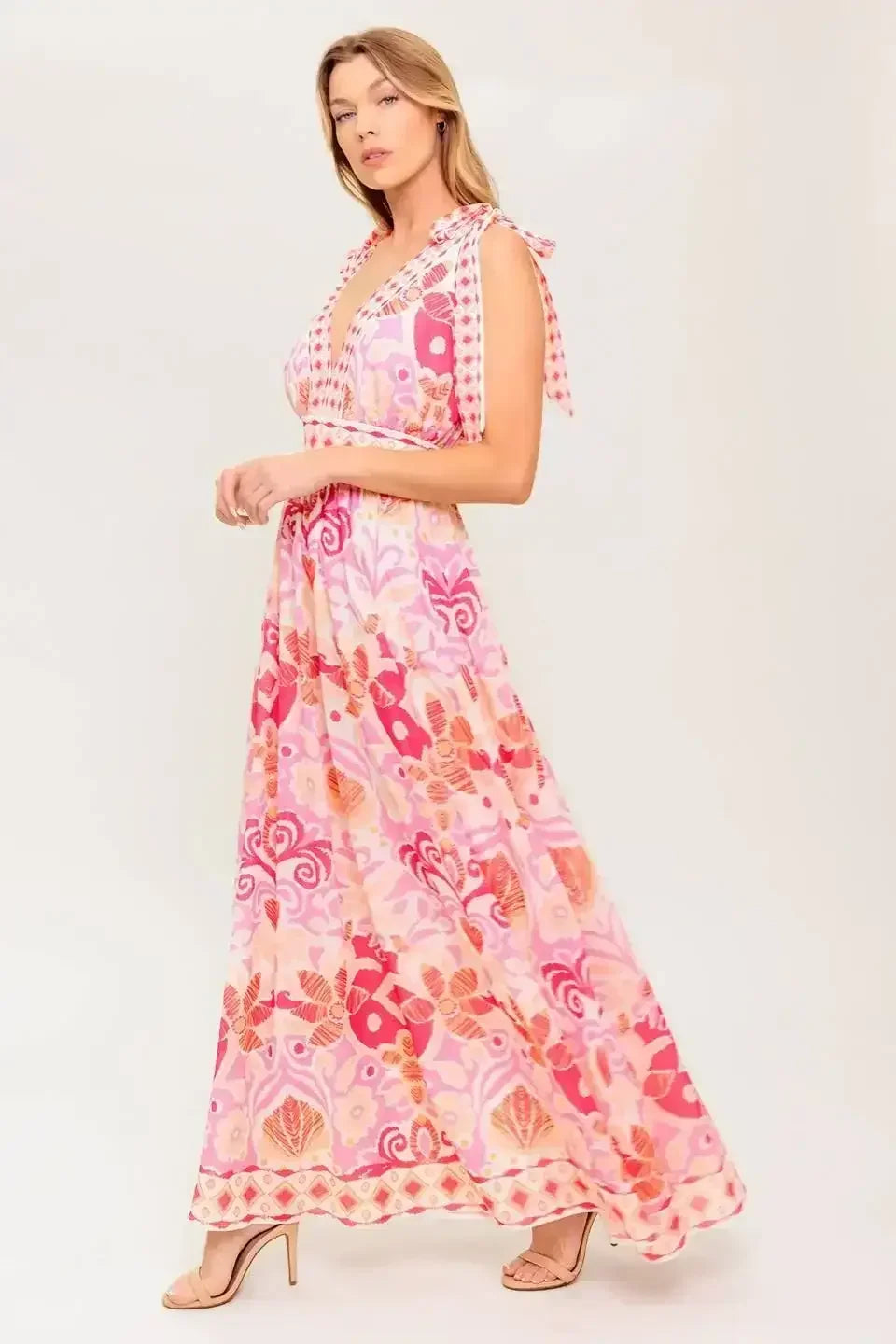 VINEYARD BLUSH MAXI DRESS - PINK