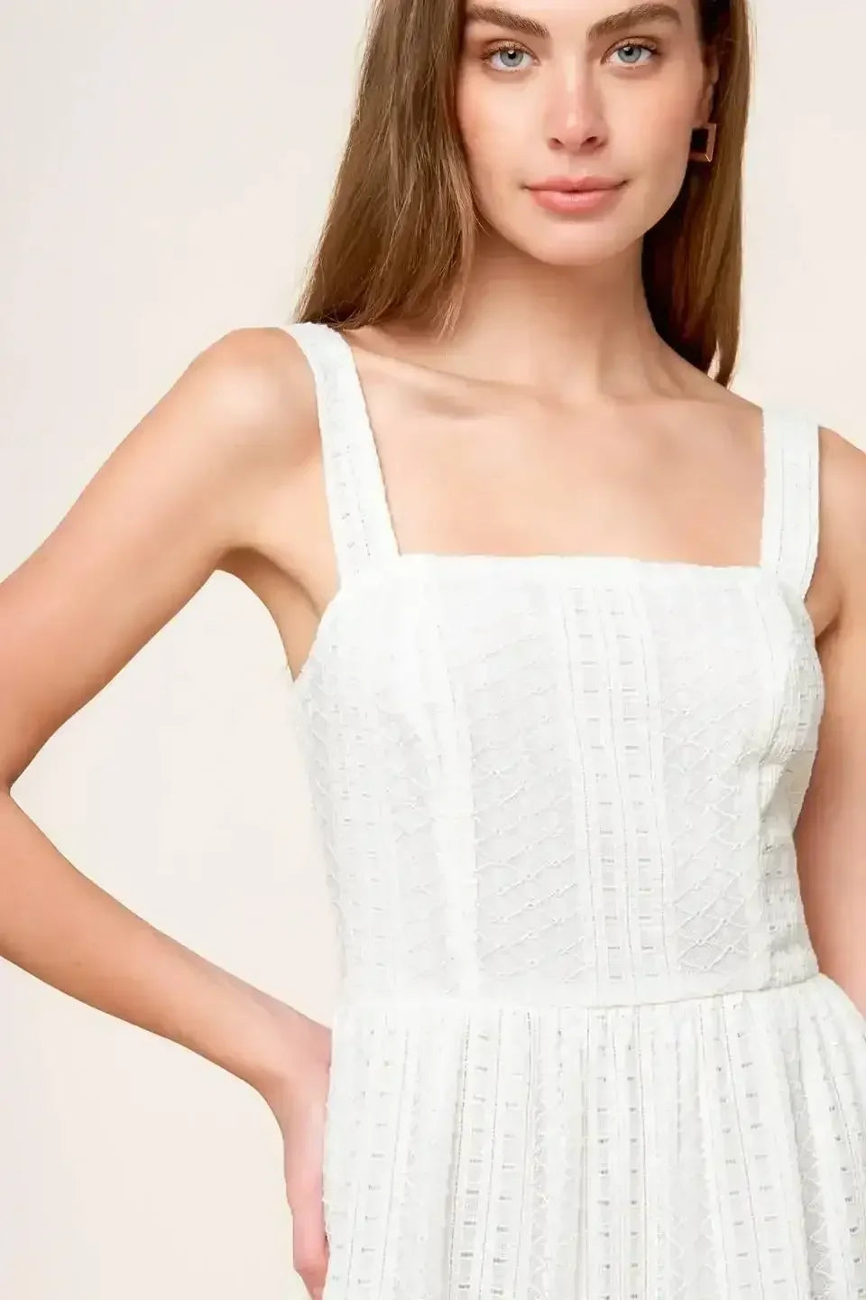 AFTER THE RAIN - WHITE LACE MAXI DRESS - FINAL SALE