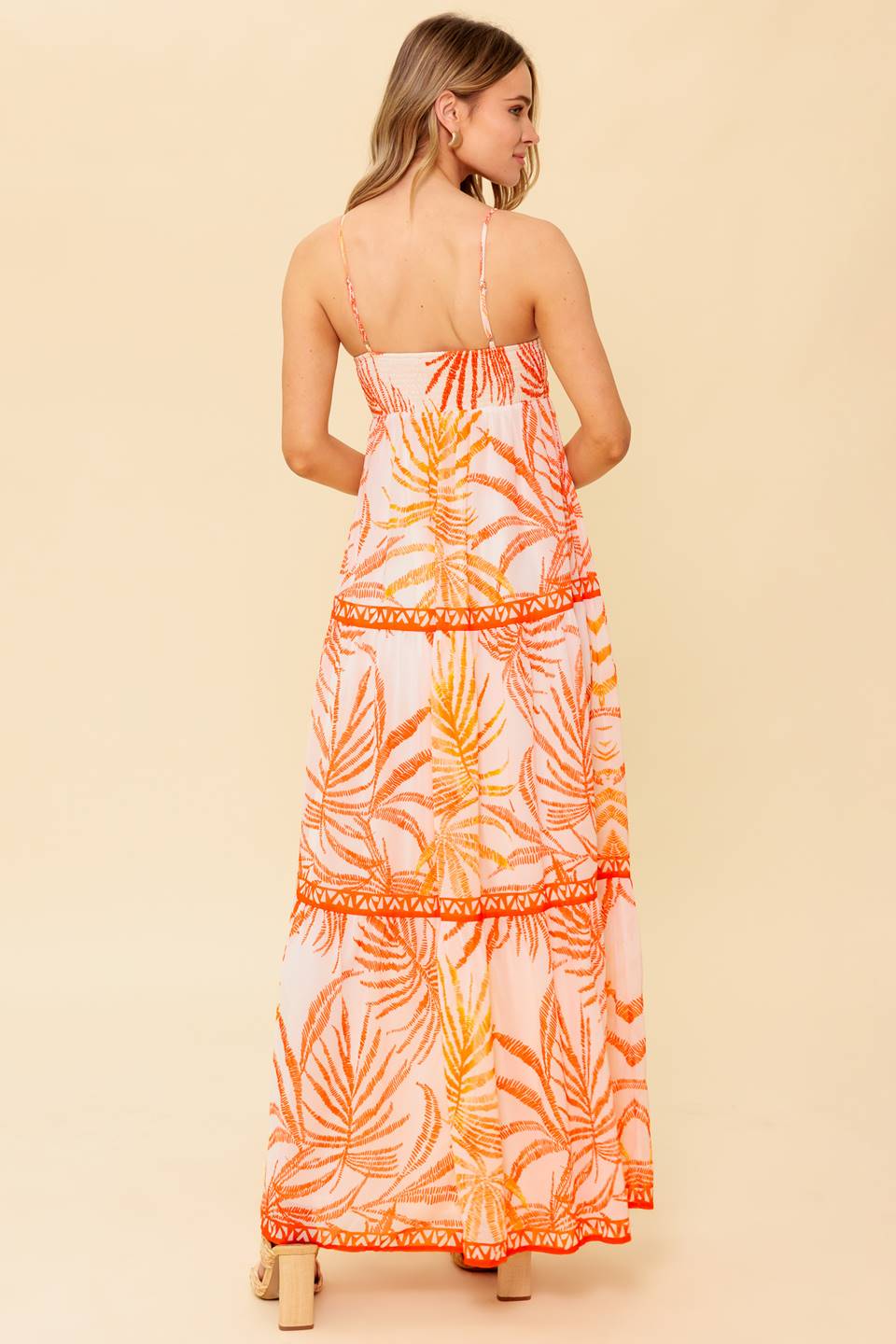 TROPICAL LAGOON O-RING MAXI DRESS