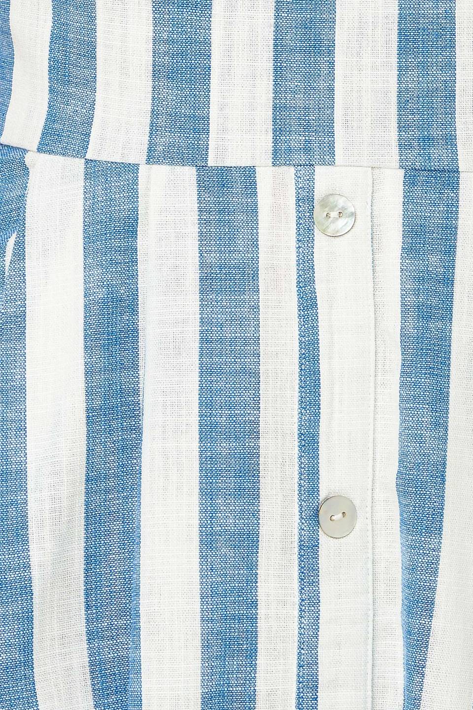 RIVERSIDE PARK BLUE STRIPE MIDI DRESS