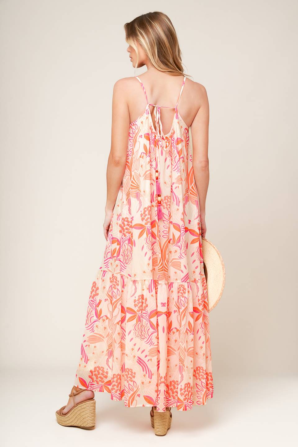 SECRET GARDEN MAXI DRESS - PINK - FINAL SALE