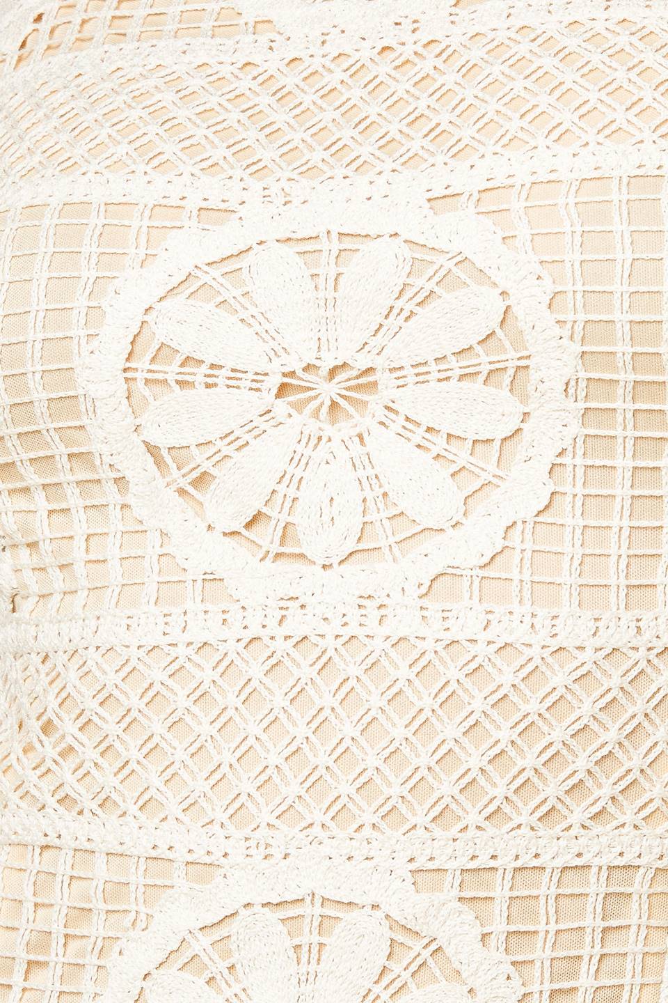 REBECCA LACE MIDI DRESS - CREAM