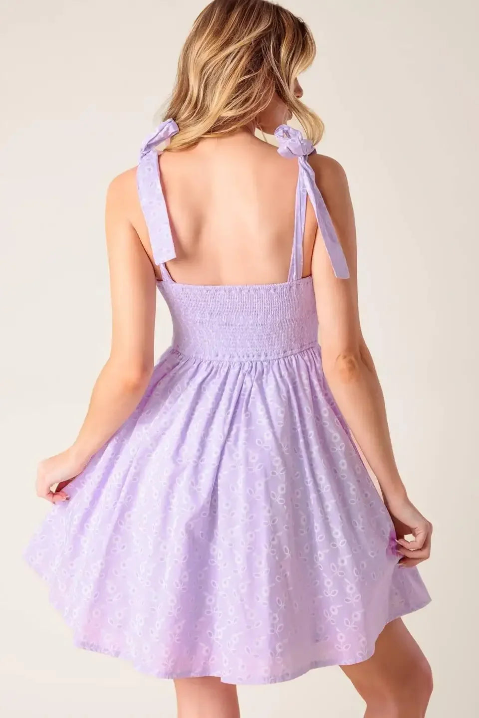 DATE TO REMEMBER MINI DRESS - LAVENDER