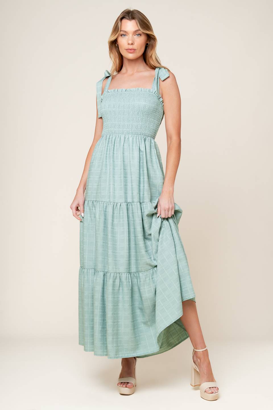 OCEAN BREEZE WOVEN MAXI DRESS