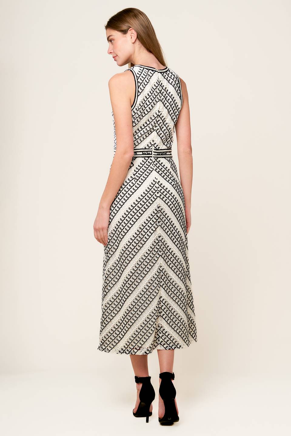 CARLISLE CROCHET MIDI DRESS