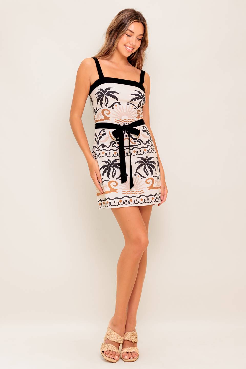 TROPIC NOIR MINI DRESS