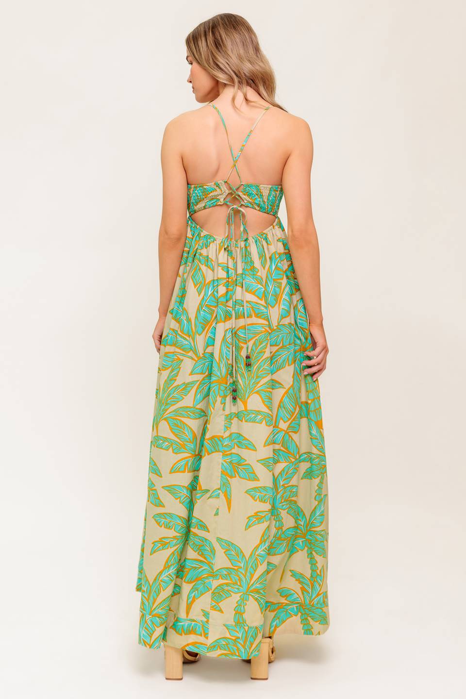 AUGUST TROPICAL MAXI DRESS