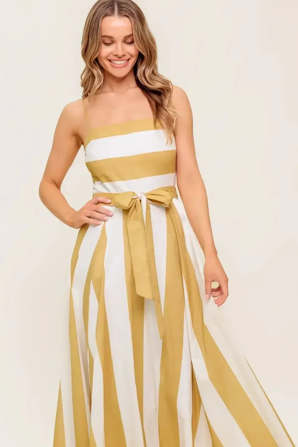 DESERT SANDS - TAUPE MIDI DRESS