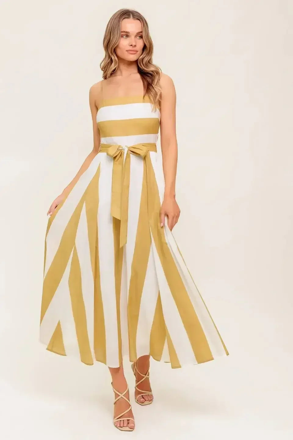 DESERT SANDS - TAUPE MIDI DRESS