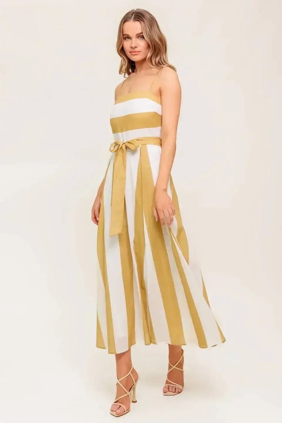 DESERT SANDS - TAUPE MIDI DRESS