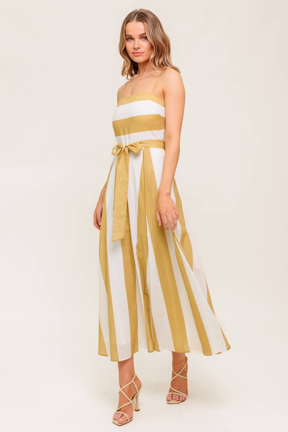 DESERT SANDS - TAUPE MIDI DRESS