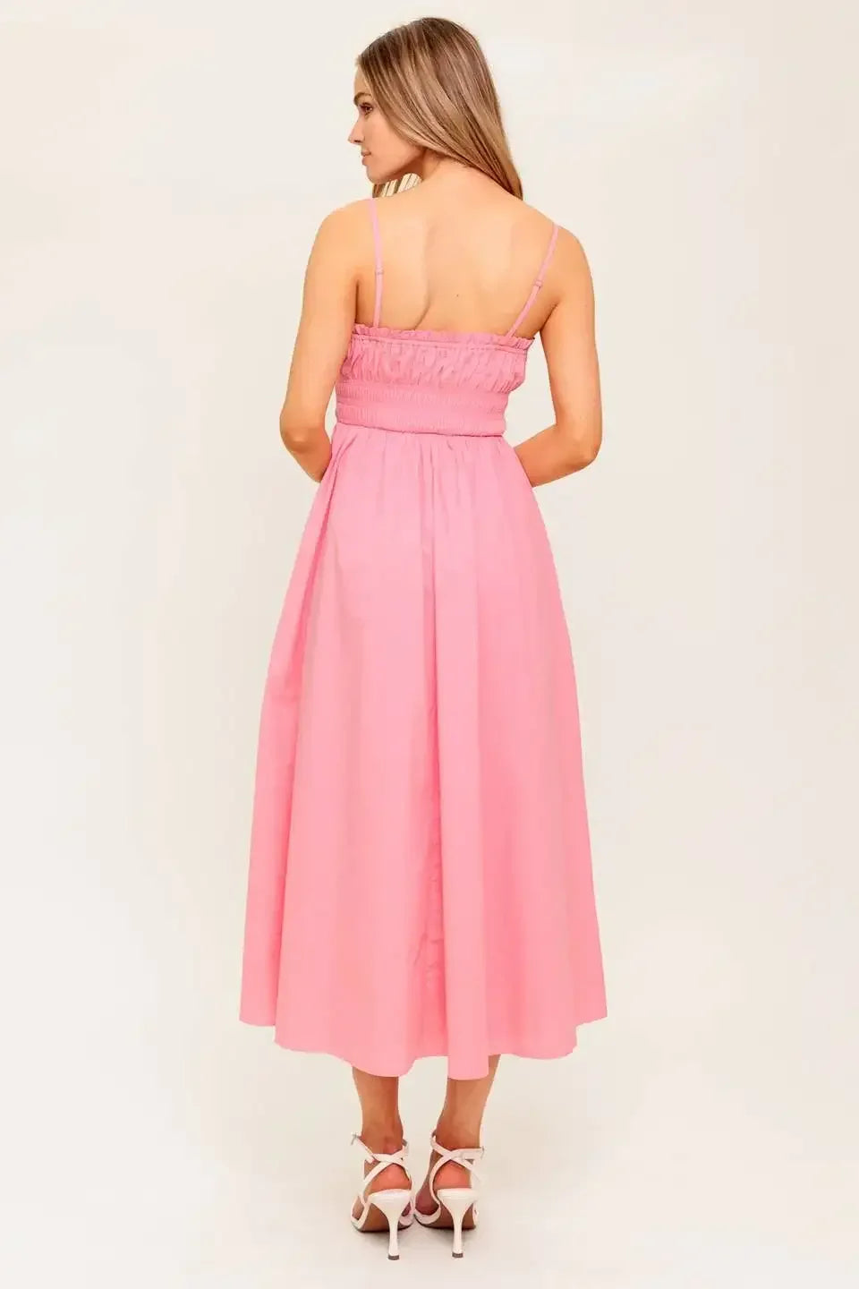 HEARTLAND SUNSET MIDI DRESS - PINK