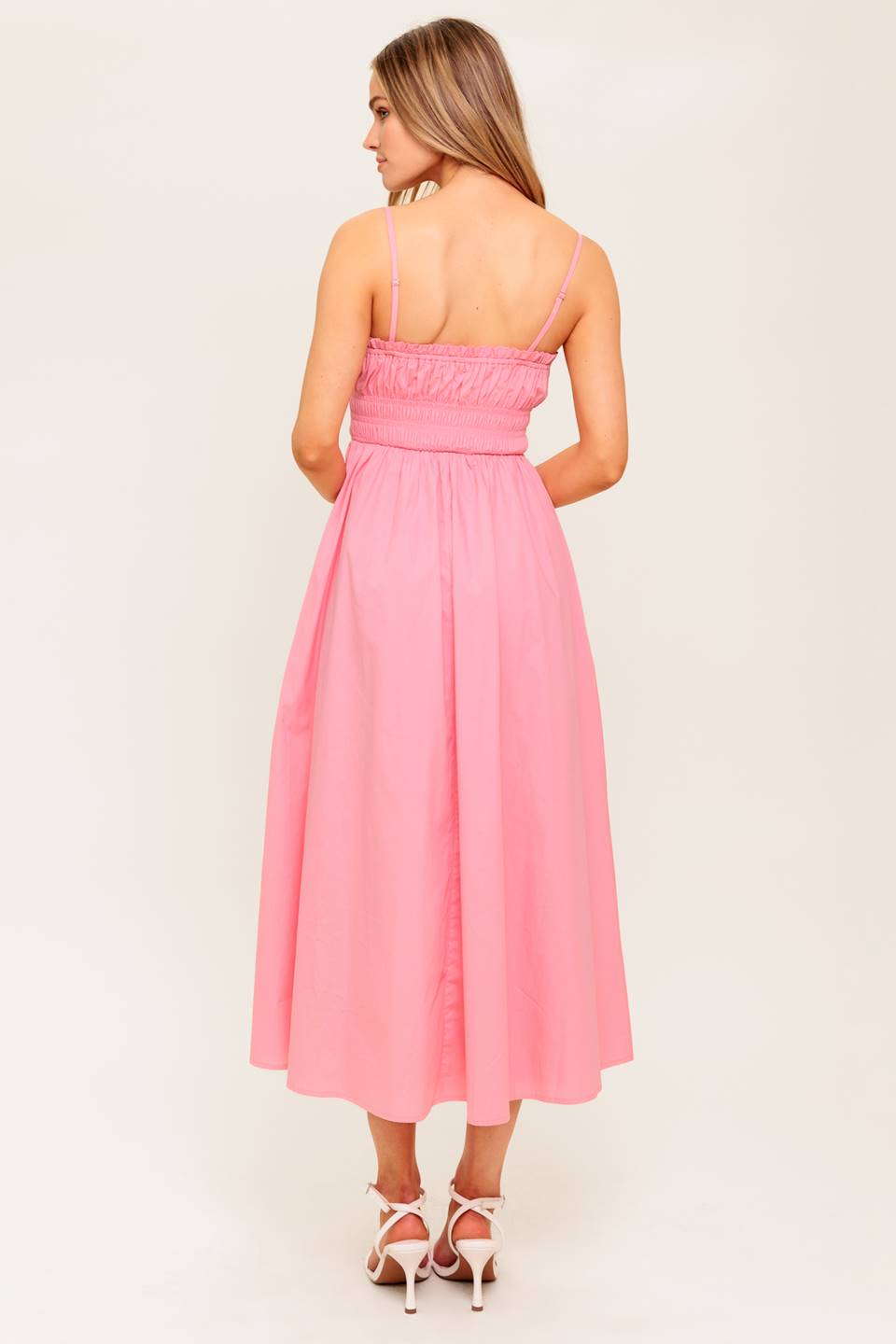 HEARTLAND SUNSET MIDI DRESS - PINK