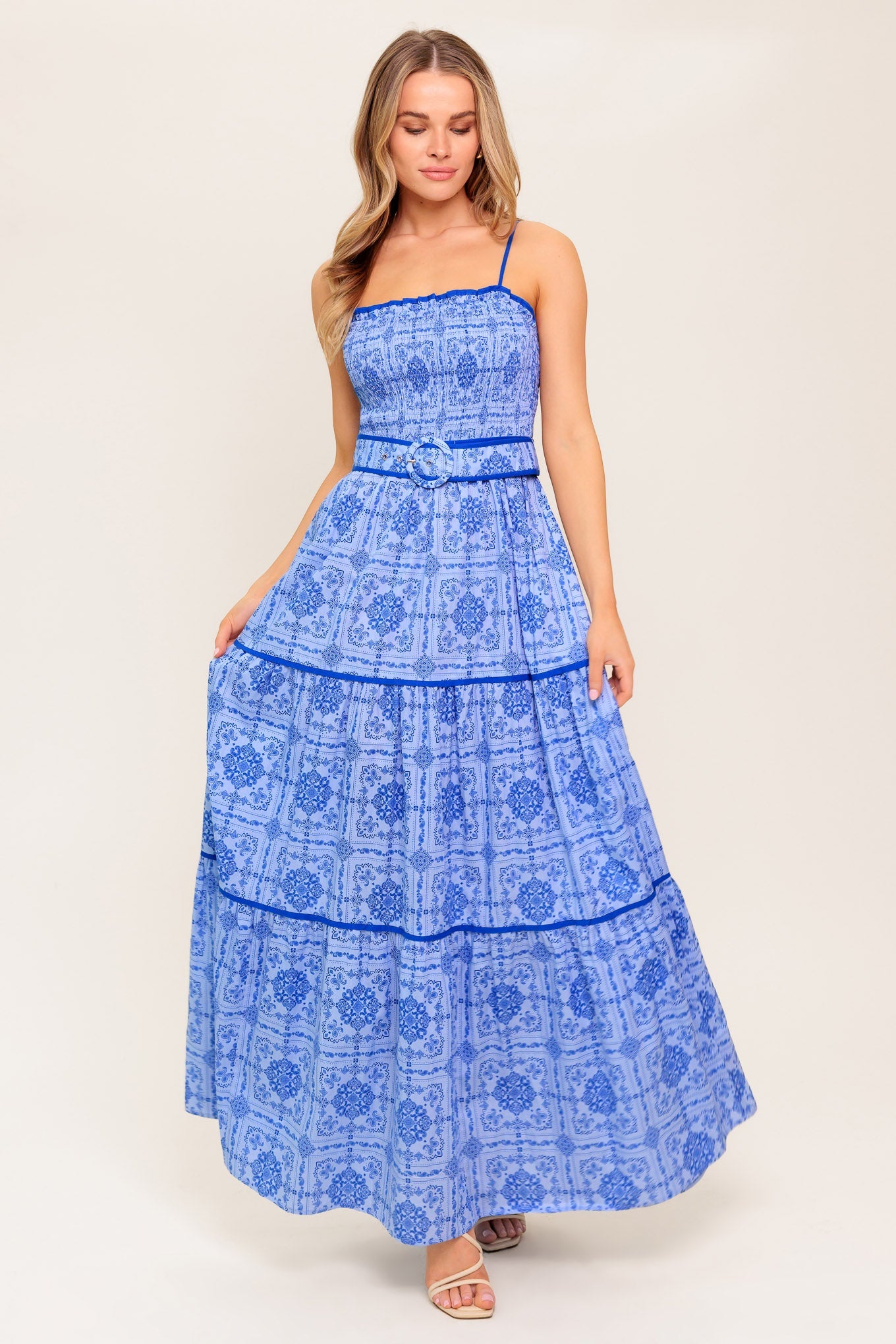 WESTON MAXI DRESS - BLUE