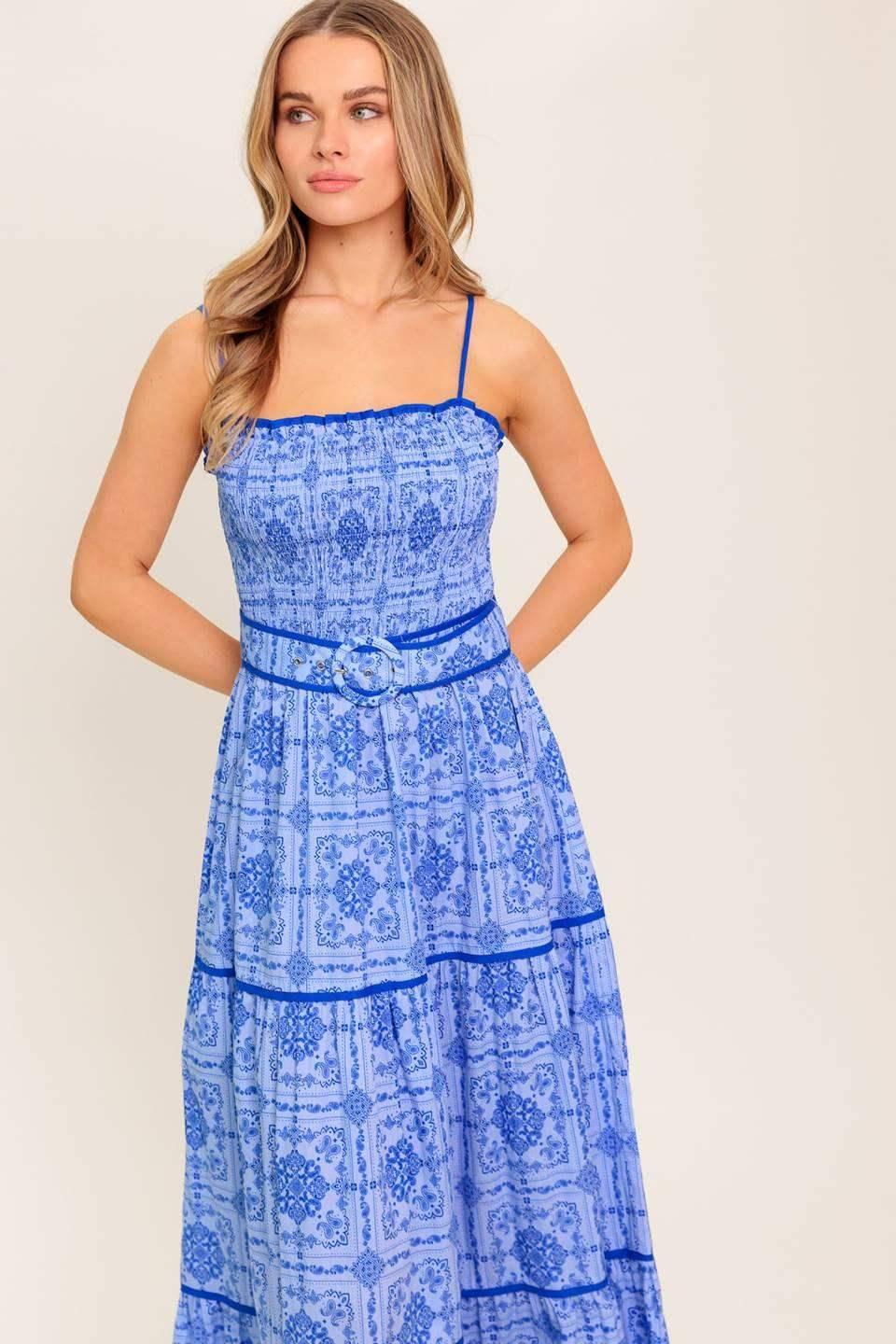 WESTON MAXI DRESS - BLUE