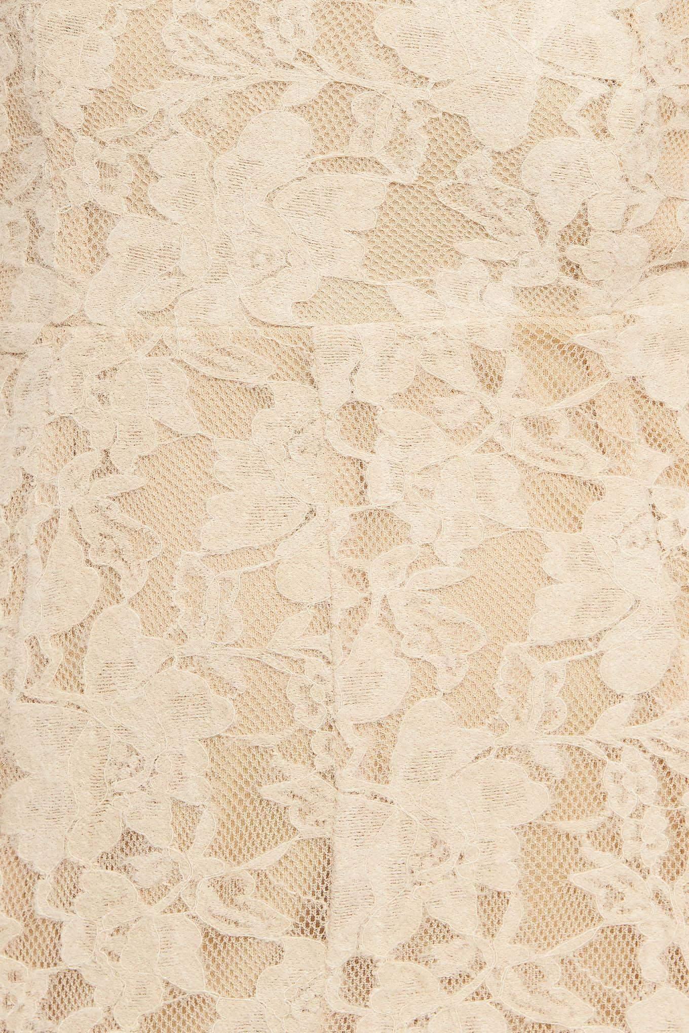 ELEGANT FLORAL STRETCH LACE MIDI DRESS - FINAL SALE