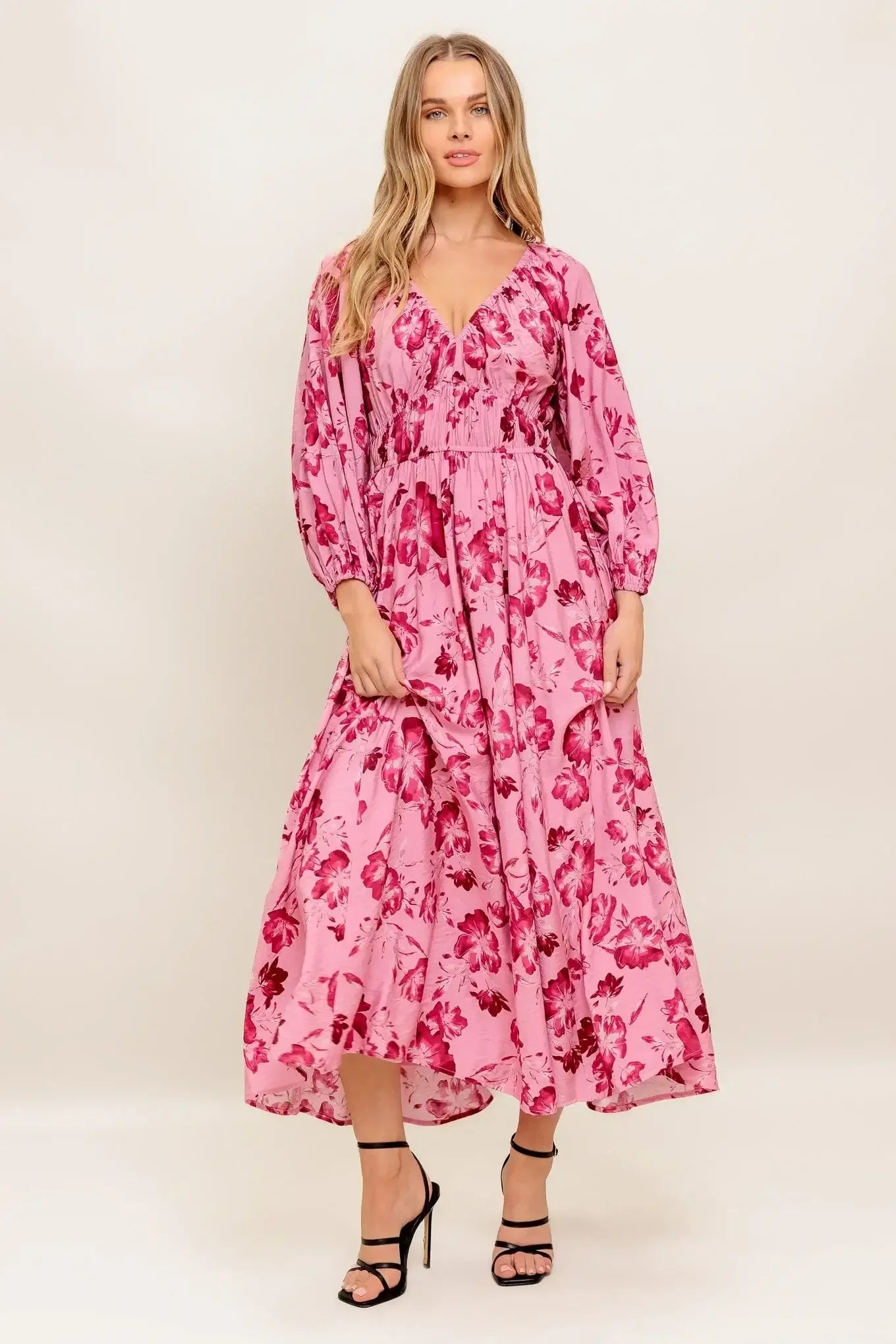 HONEY MIDI DRESS - MAUVE