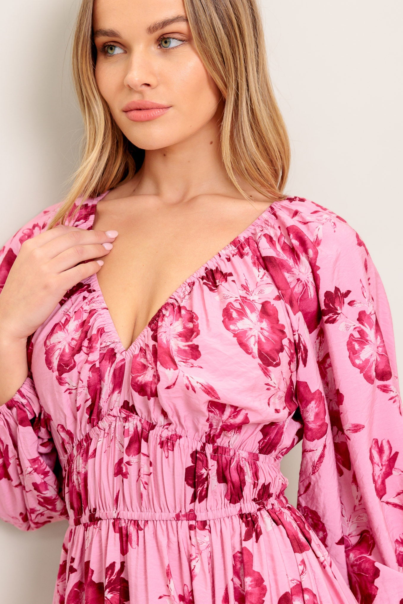 HONEY MIDI DRESS - MAUVE