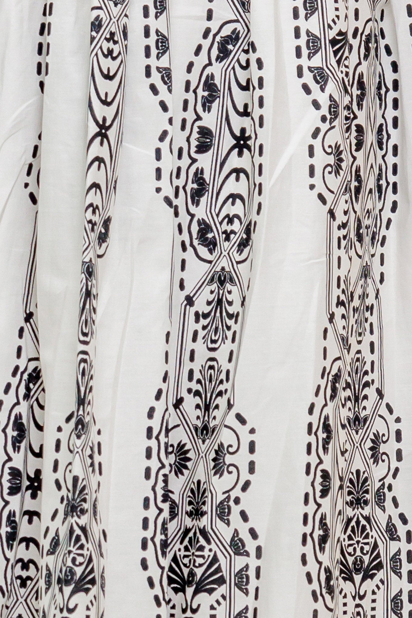 SUMMER SILHOUETTE STRAPLESS BLACK & WHITE MIDI DRESS