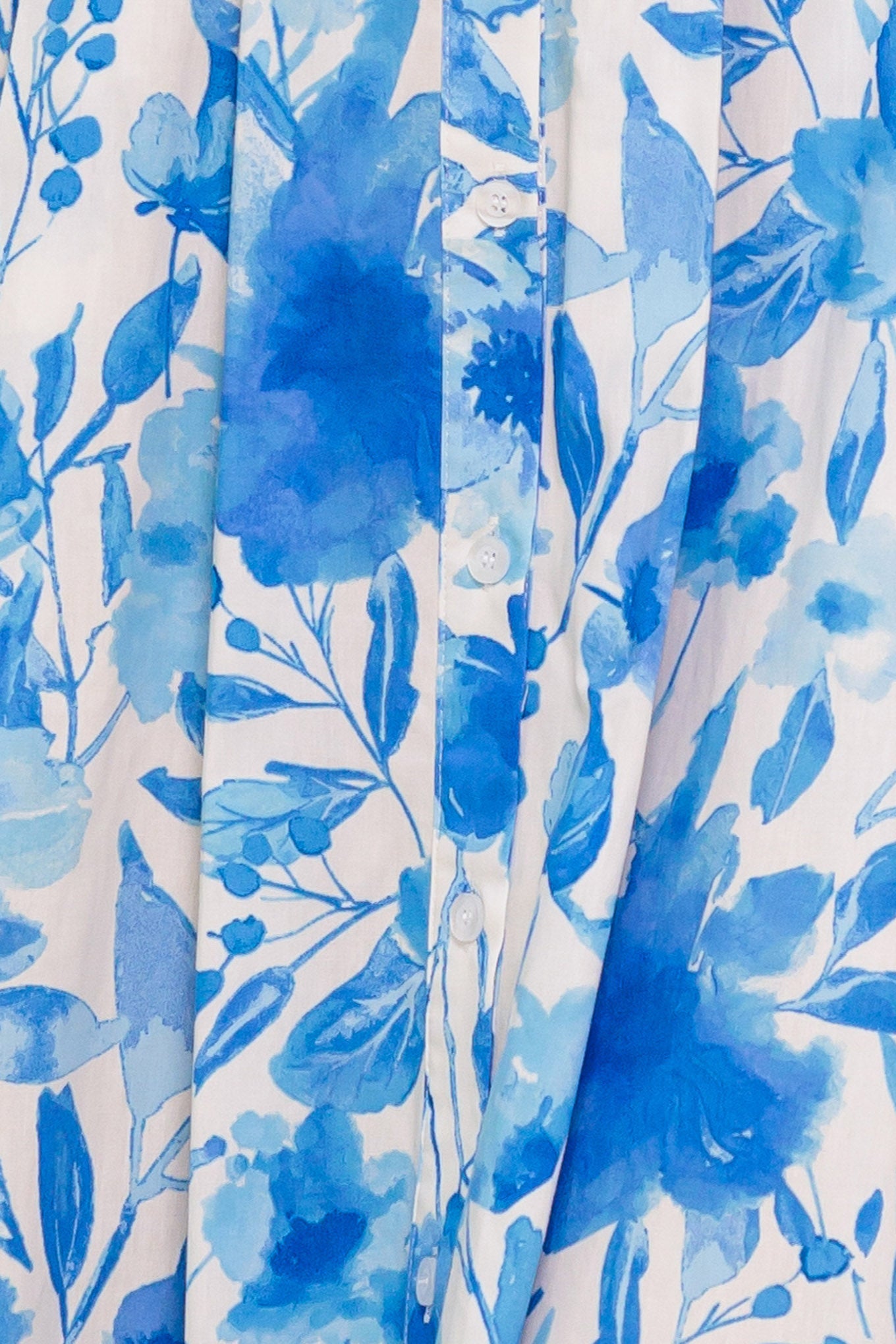 NARRAGANSET BLUE FLORAL MIDI DRESS