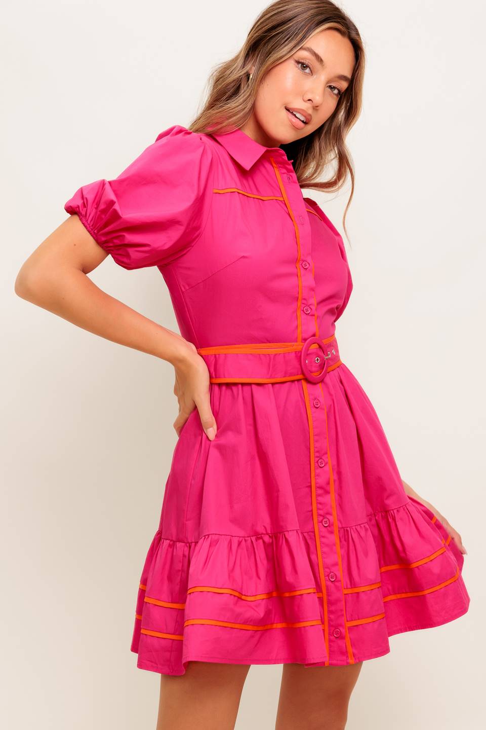 VIVA MINI DRESS - FUCHSIA