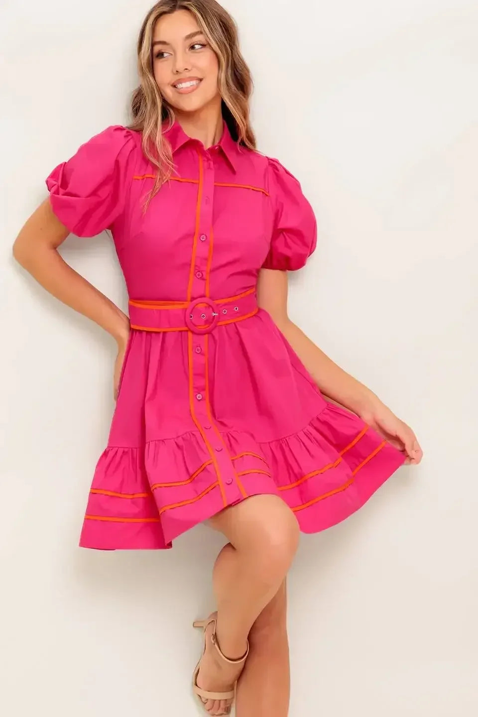 VIVA MINI DRESS - FUCHSIA