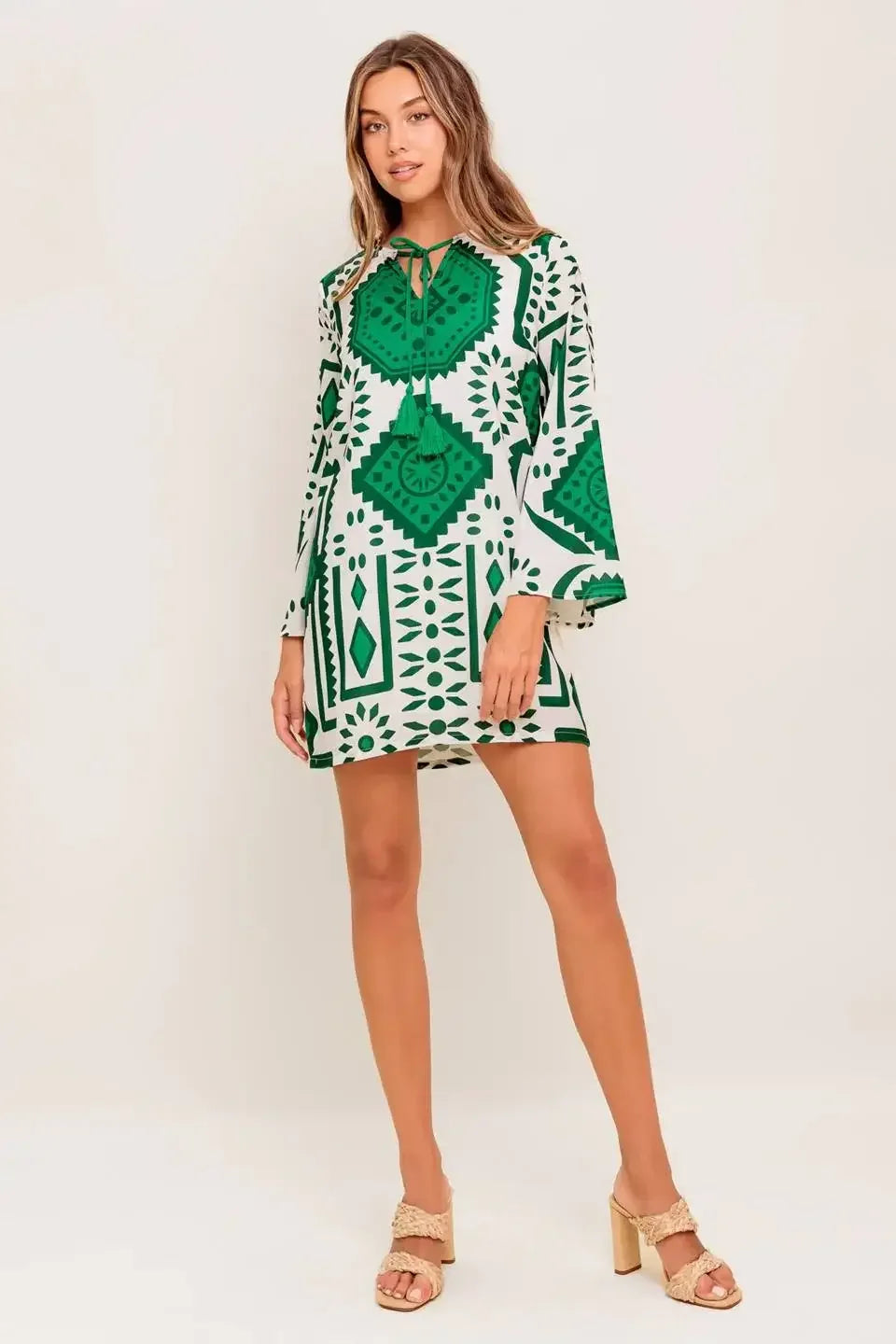 EMERALD TERRA TUNIC MINI DRESS