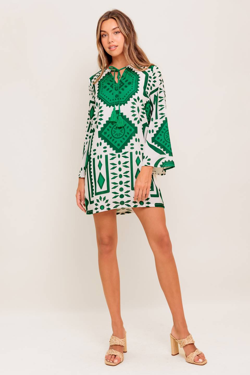 EMERALD TERRA TUNIC MINI DRESS