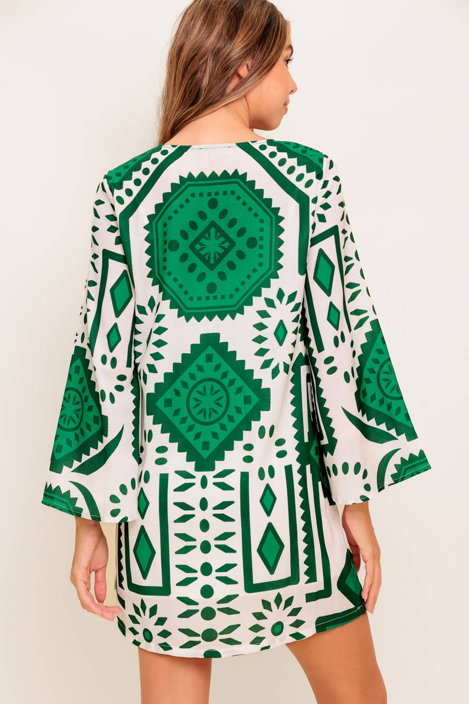 EMERALD TERRA TUNIC MINI DRESS