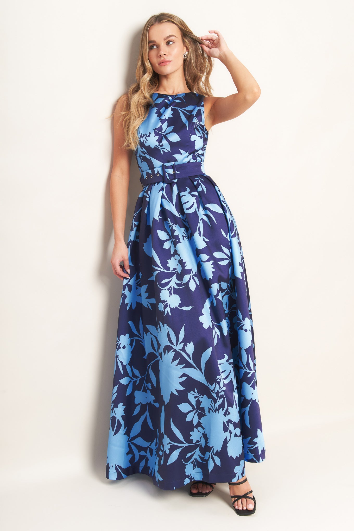 SAPPHIRE FLORAL MAXI DRESS - FINAL SALE