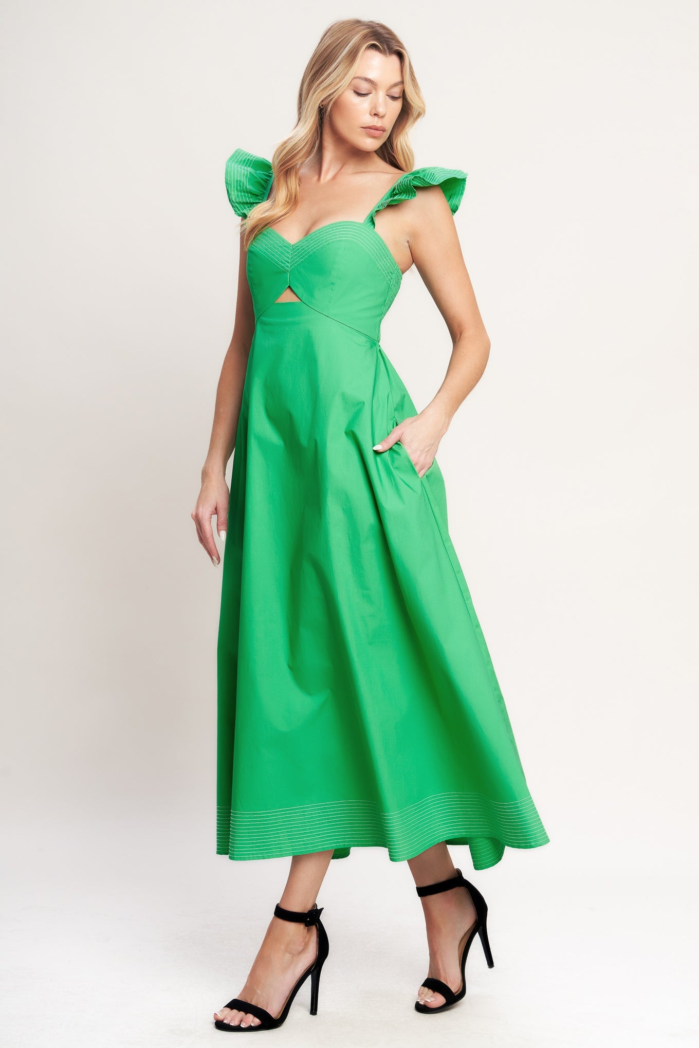 BEAUTIFULLY UNEXPECTED MIDI DRESS - FINAL SALE