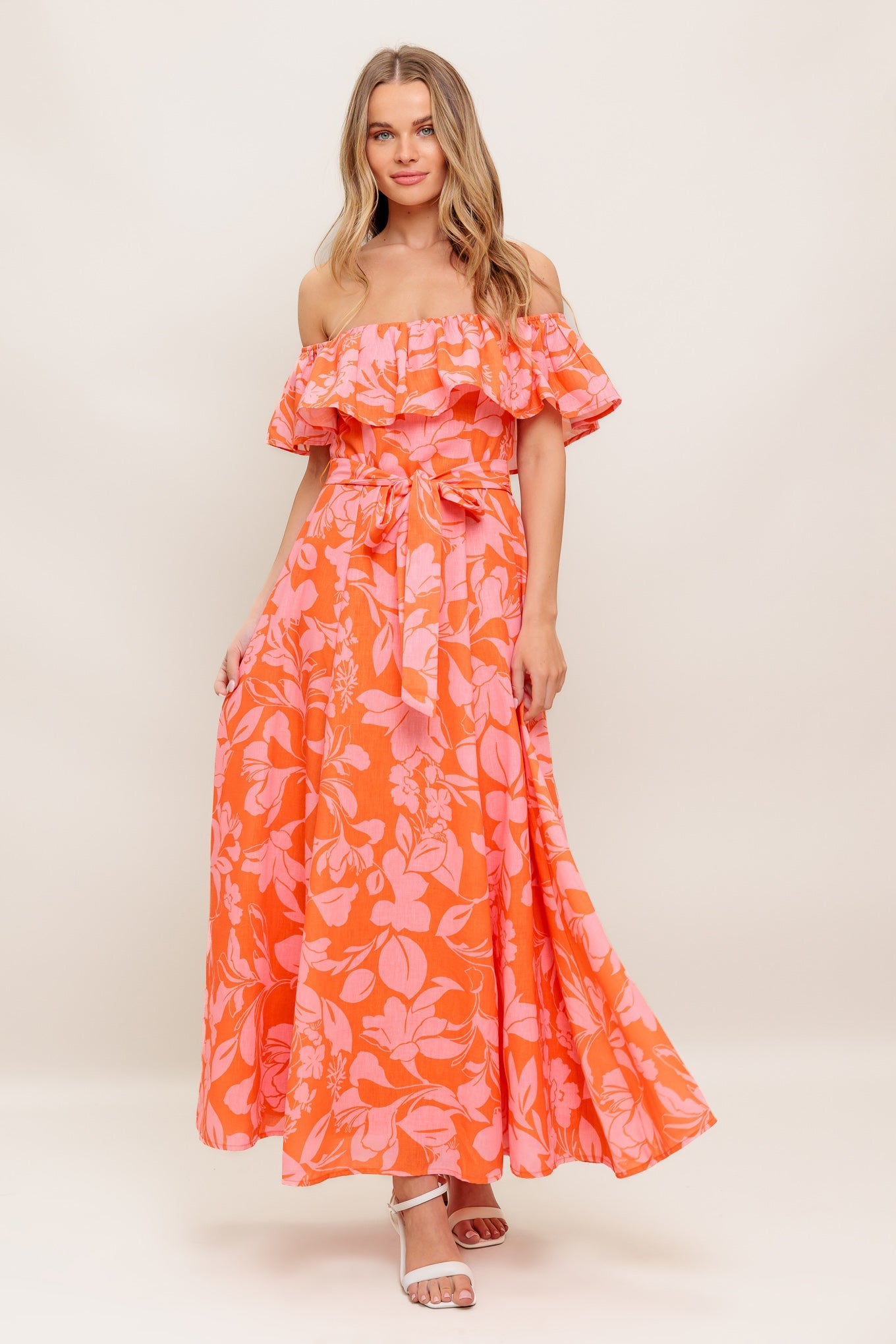 CITRUS GARDEN MIDI DRESS