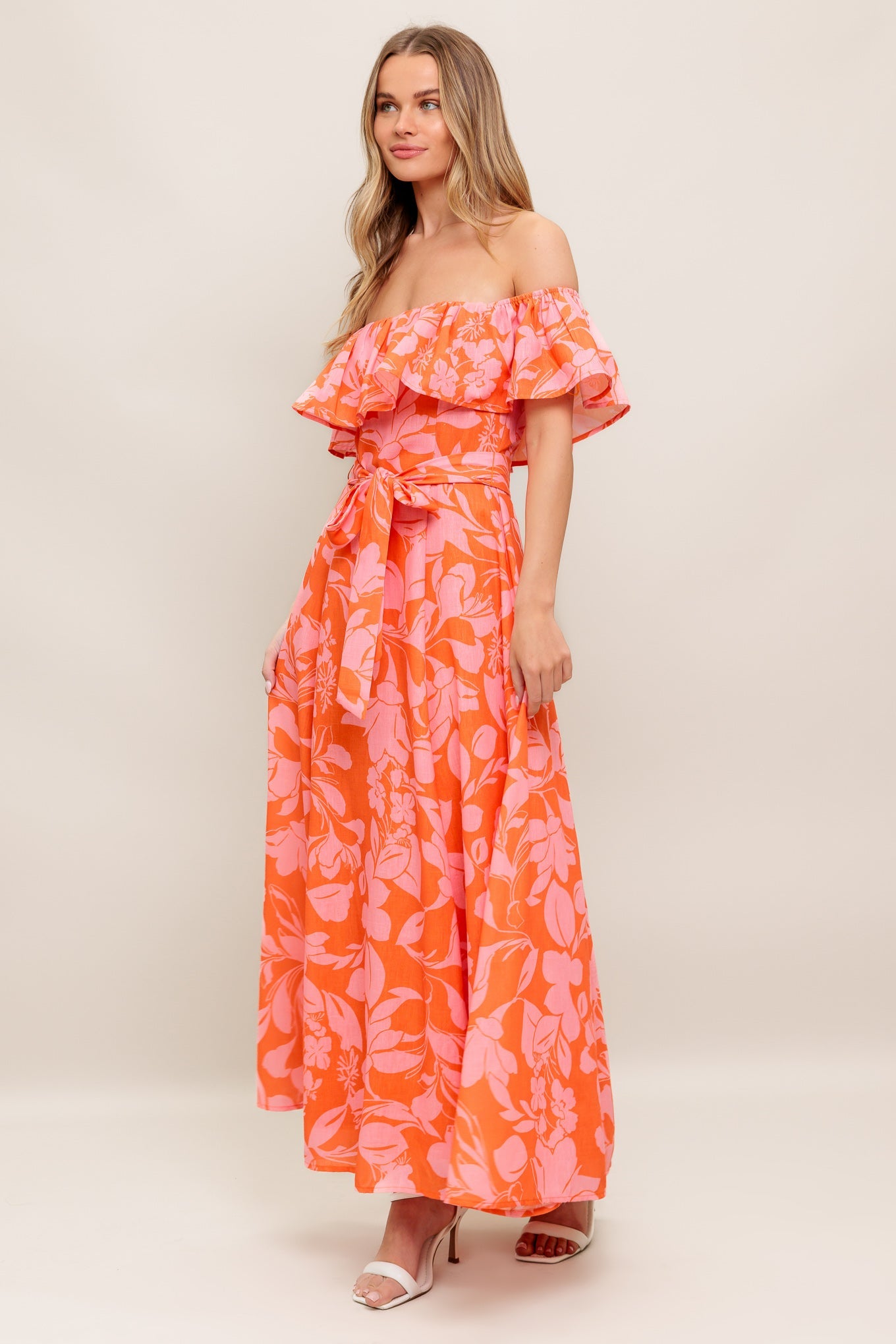 CITRUS GARDEN MIDI DRESS