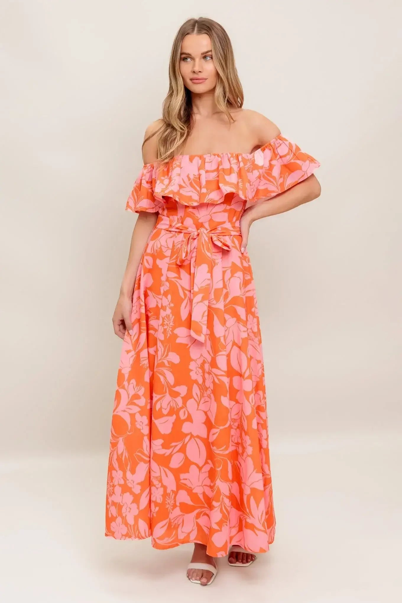 CITRUS GARDEN MIDI DRESS