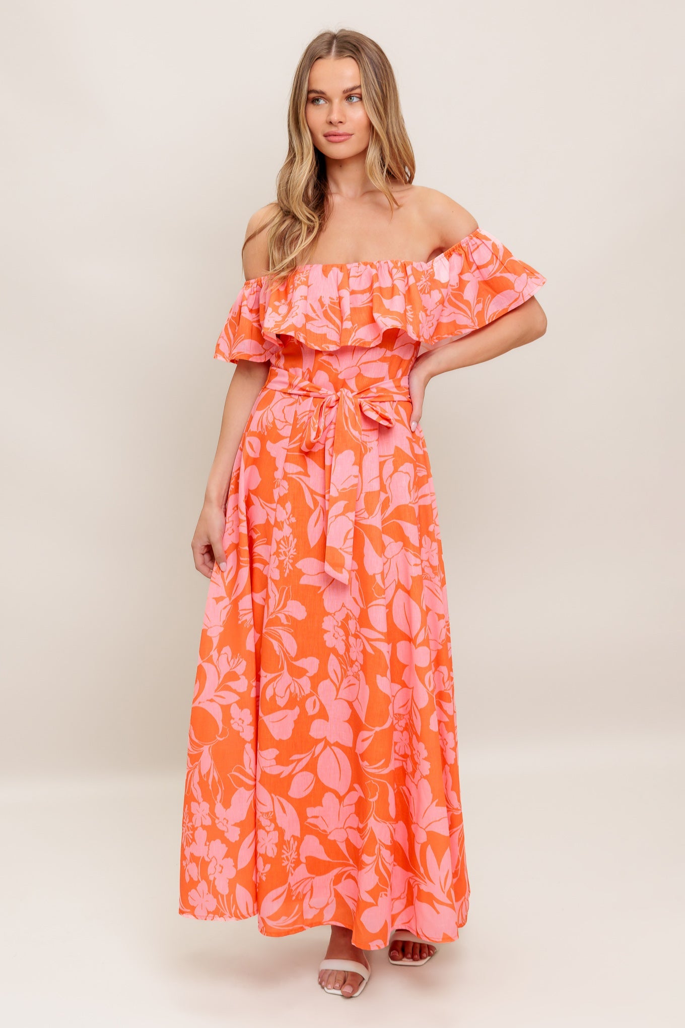 CITRUS GARDEN MIDI DRESS