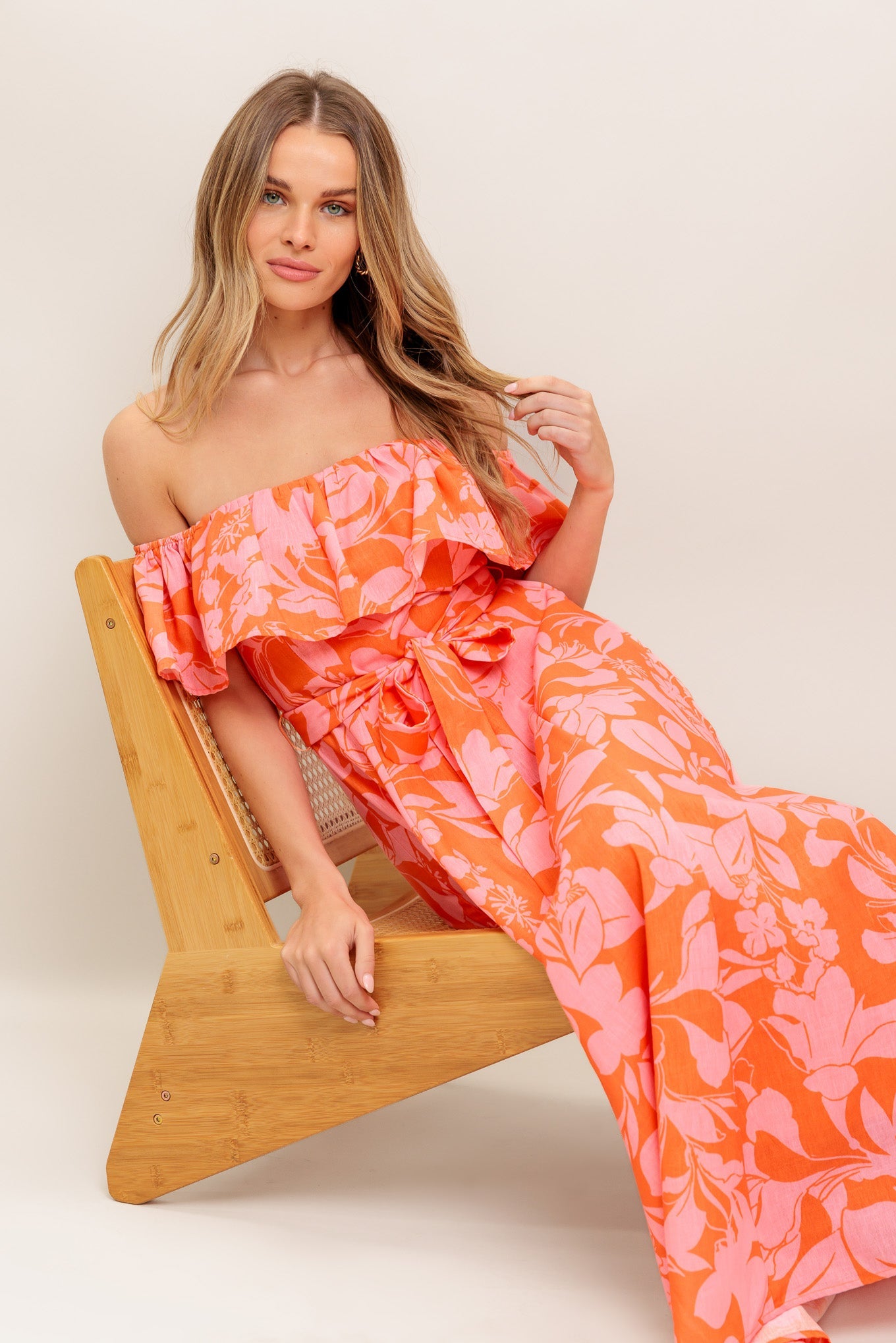 CITRUS GARDEN MIDI DRESS