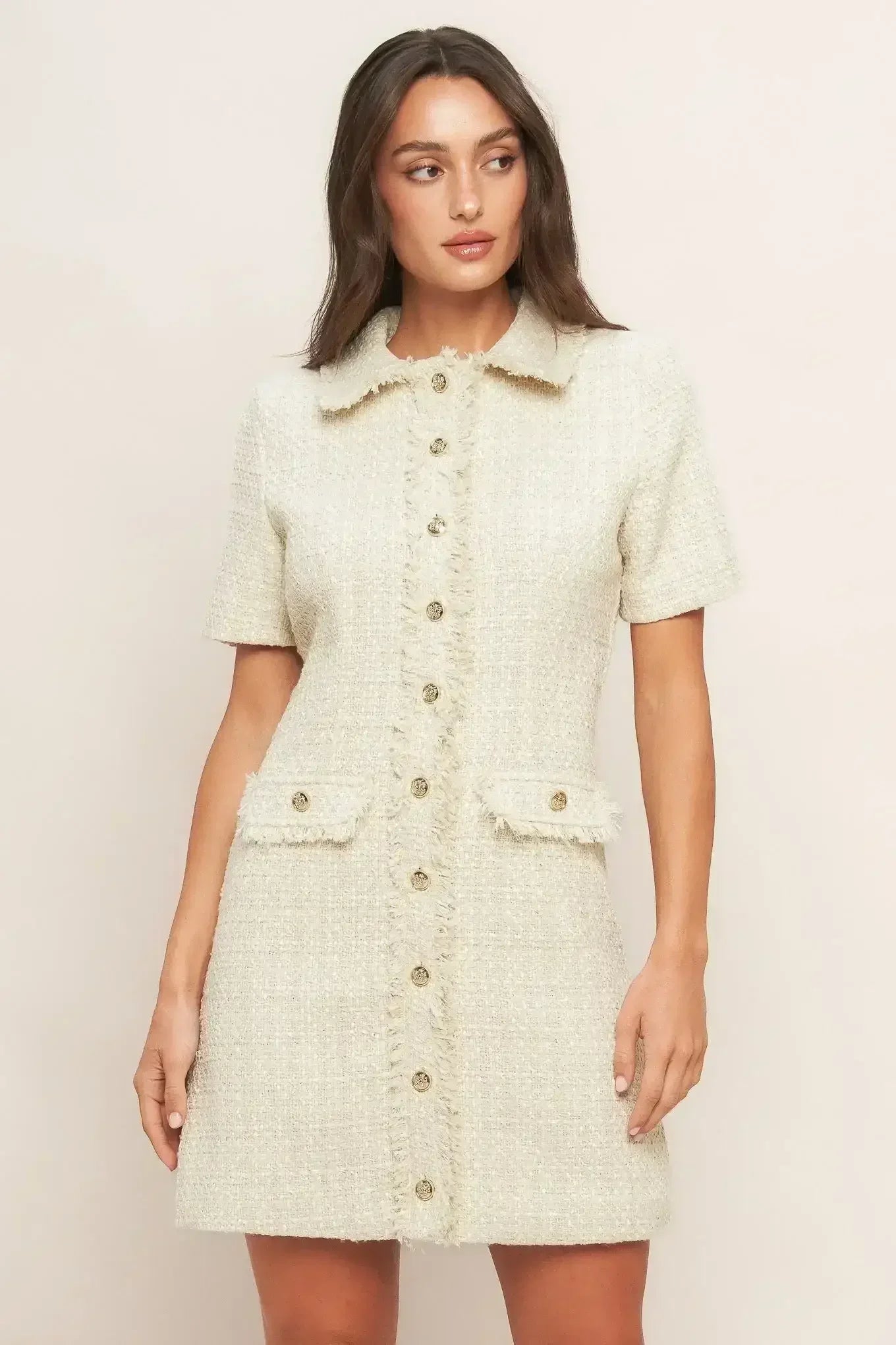 BOUCLÉ AFFAIR TWEED MINI DRESS - FINAL SALE